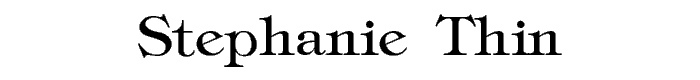 Stephanie Thin font